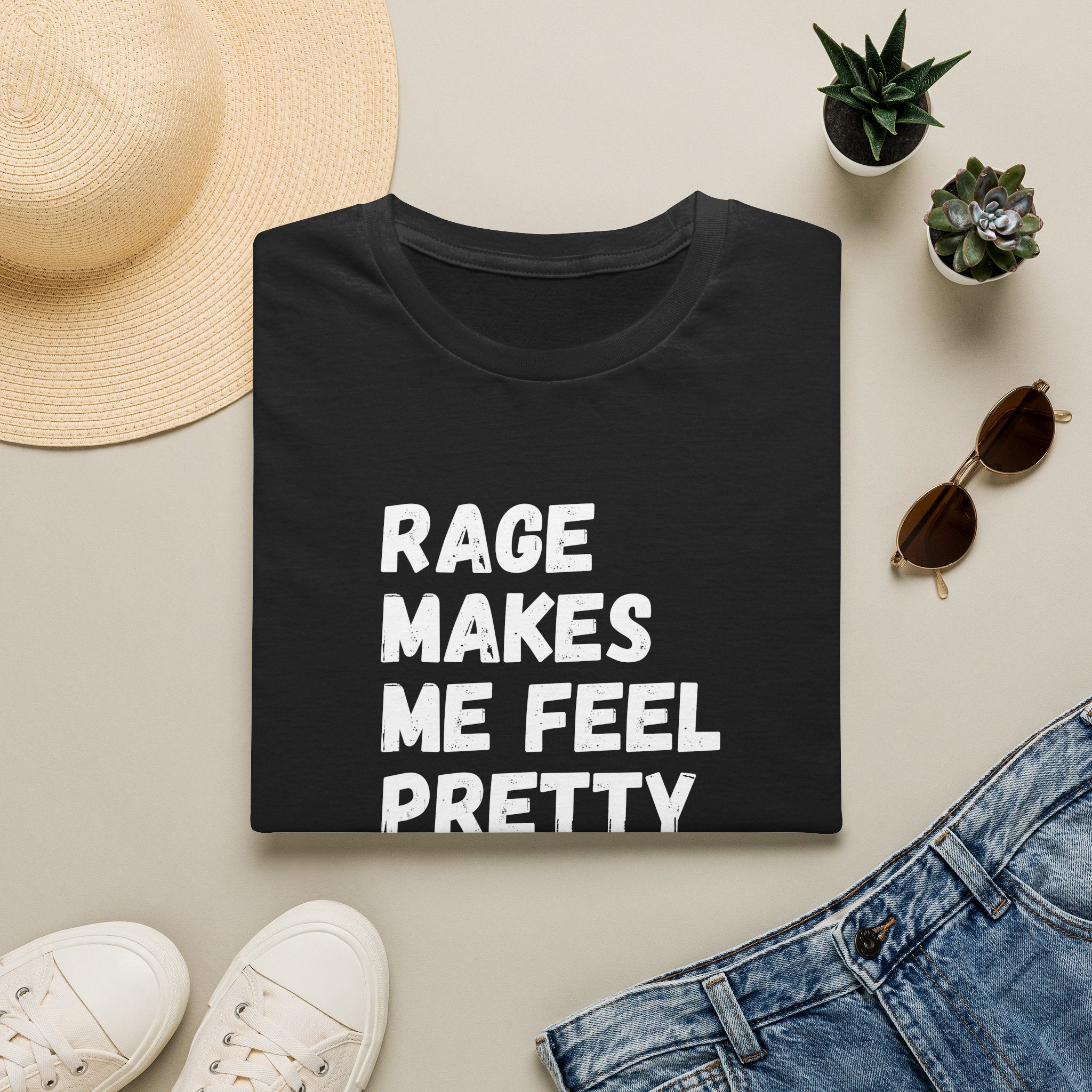 Rage Makes Me Feel Pretty Shirt | Feminist Graphic Tee | Funny Women’s Shirt | Angry Girl Era