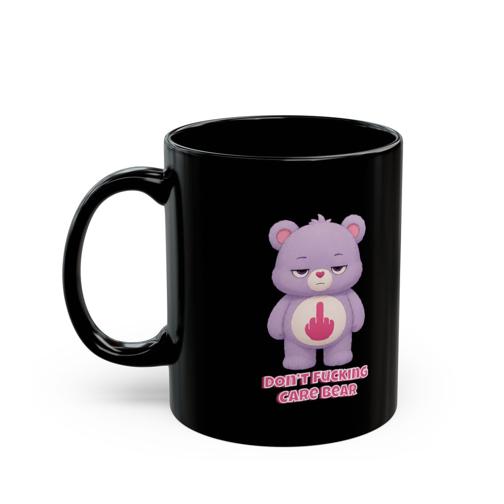 Don’t Care Bear Funny Mug, Grumpy Bear Middle Finger Coffee Mug, Sarcastic Mug for Women, Funny Gift for Her, IDGAF Mug, Unbothered Mug, Funny Office Mug, Sassy Gift for Best Friend