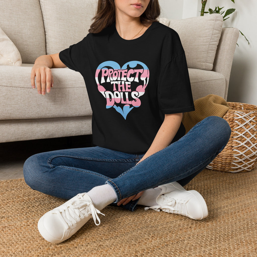 Protect The Dolls T-Shirt | Trans Pride Graphic Tee | LGBTQ+ Ally Shirt | Transgender Rights | Gift For Ally