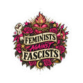 Feminists Against Fascists Kiss-Cut Sticker — Bold Political Feminist Decal