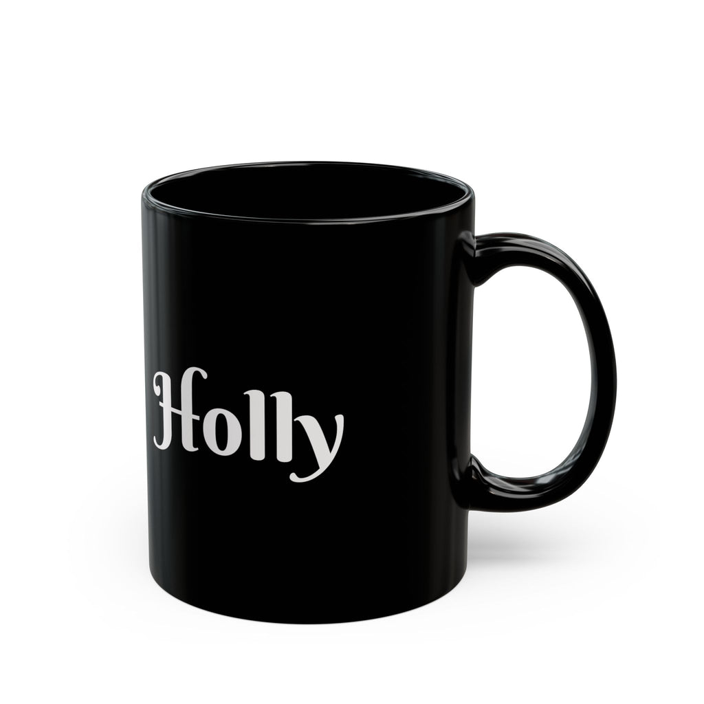 Funny Doll Photo Coffee Cup with Pink Hearts- personalizable