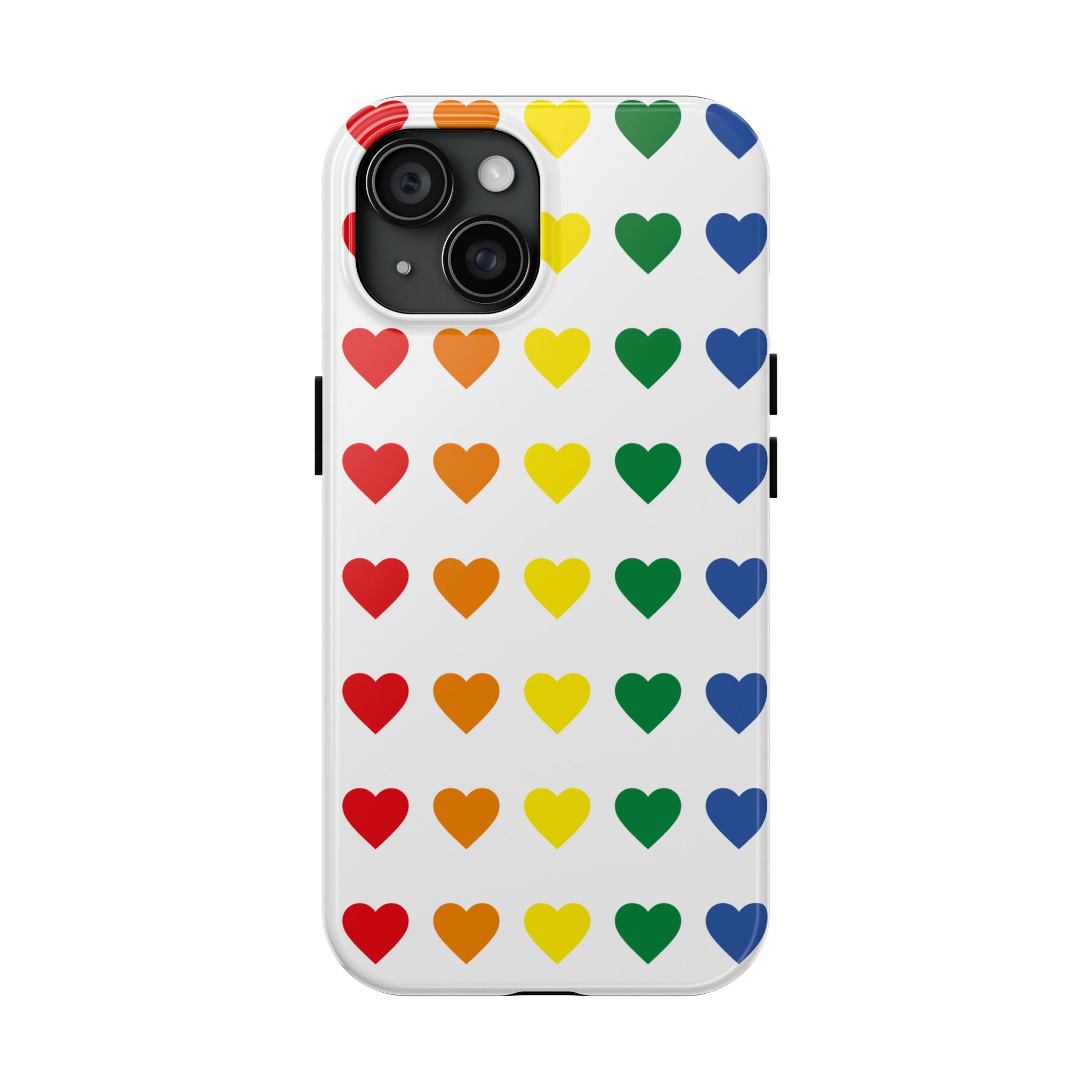 Rainbow Heart Tough Phone Case — Pride LGBTQ+ Protective Phone Cover