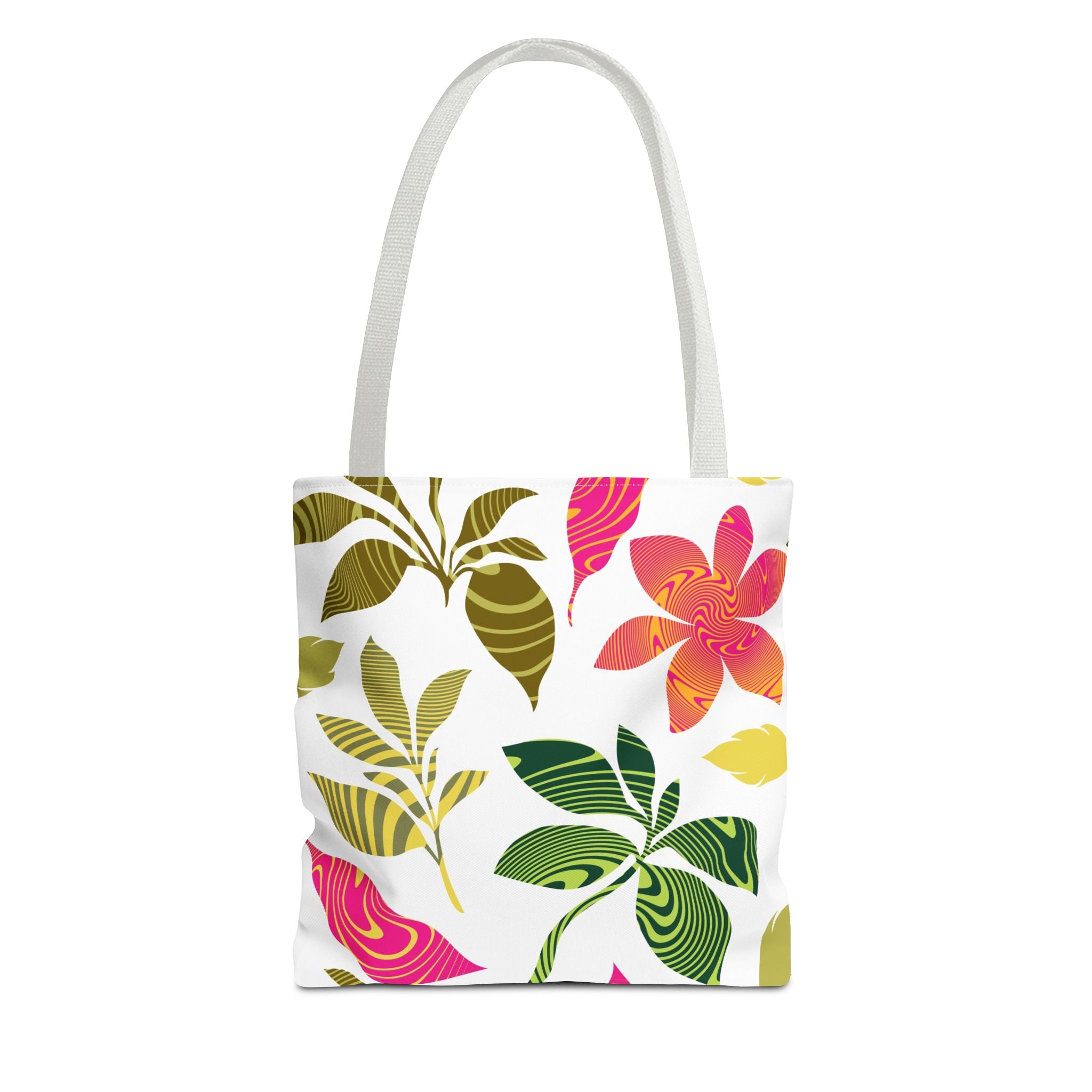 Tote Bag — Tropical Floral Print All-Over Tote