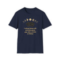 Witchy Moon Phases T‑Shirt — “I only get along with neurodivergents, gays, sluts, weirdos & Witches”