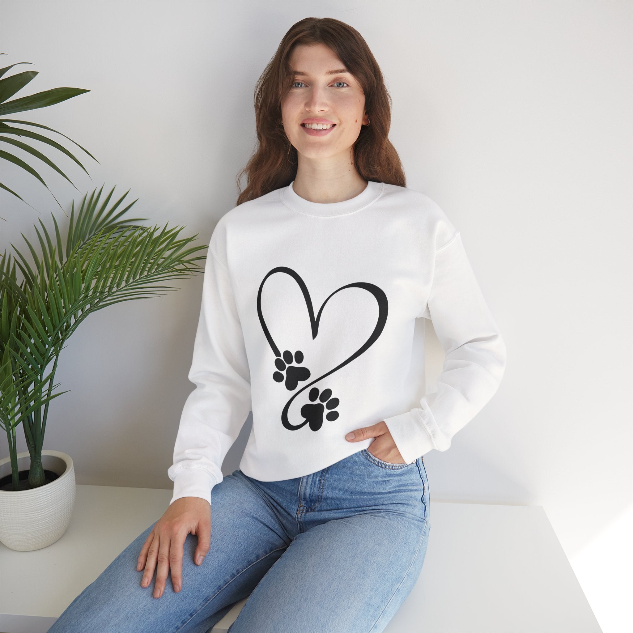Paw Heart Crewneck Sweatshirt