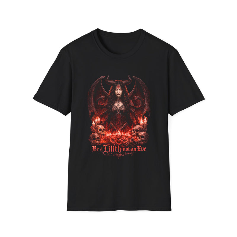 Lilith Demon Gothic T-Shirt — "Be a Lilith, not an Eve" Dark Fantasy Tee