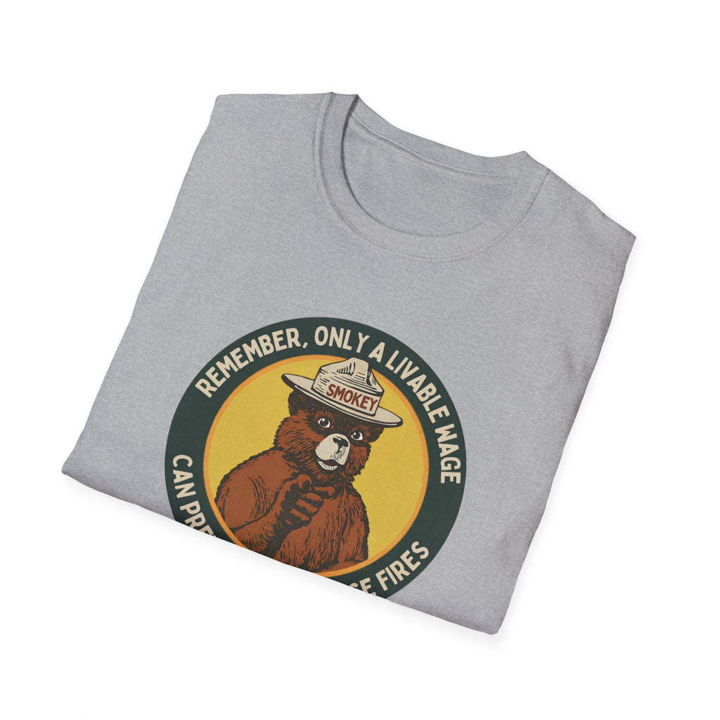 Only Living Wages Can Prevent Warehouse Fires T-Shirt | Labor Rights, Activist Tee