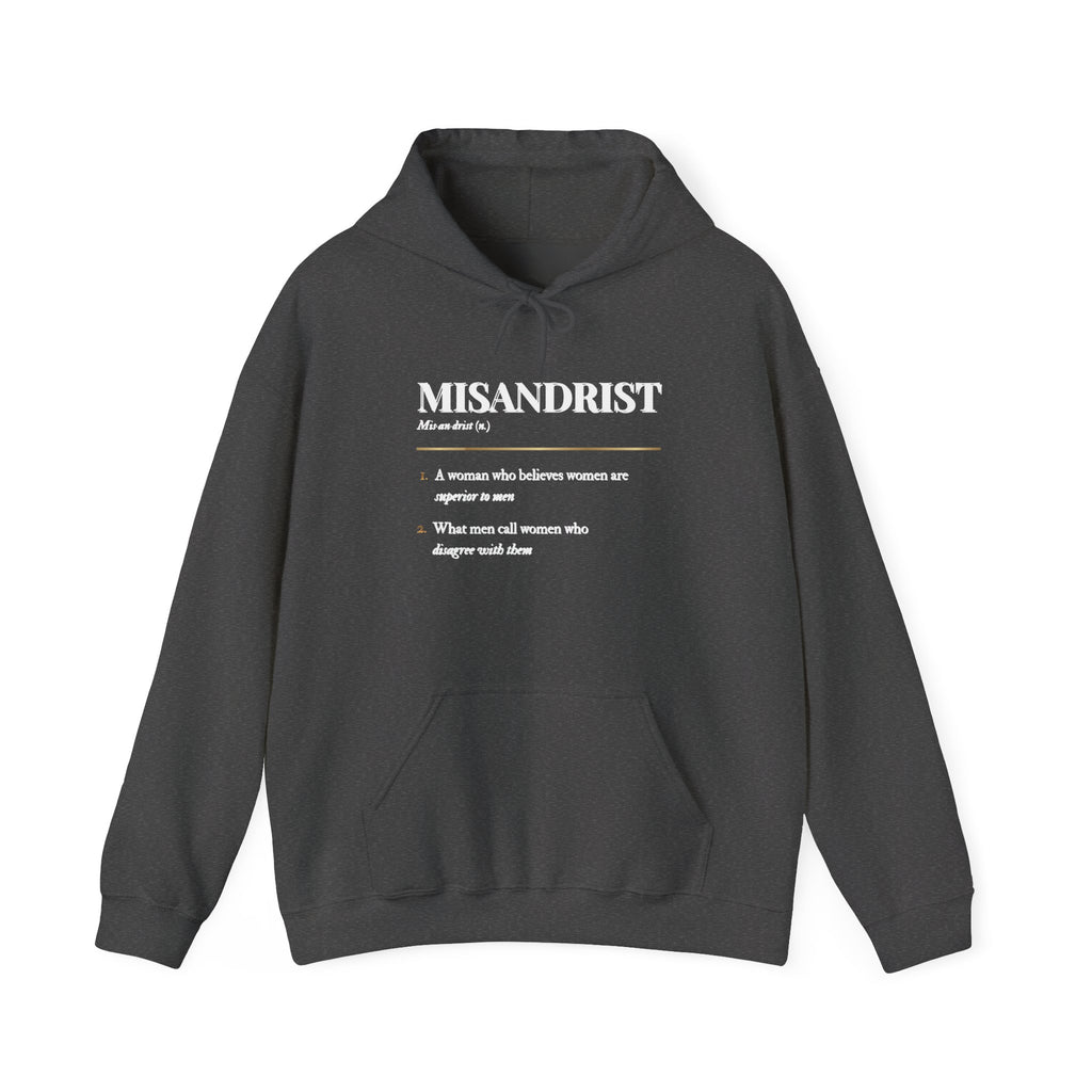 Misandrist Definition Hoodie – Funny Dictionary-Style Anti-Men Graphic Hoodie