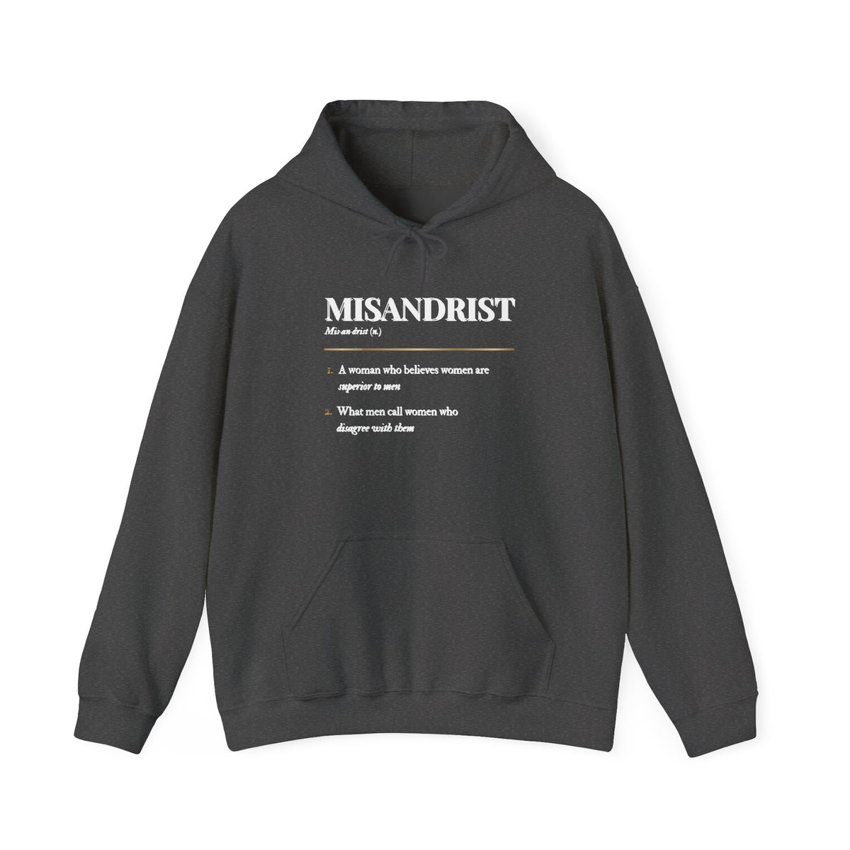 Misandrist Definition Hoodie – Funny Dictionary-Style Anti-Men Graphic Hoodie