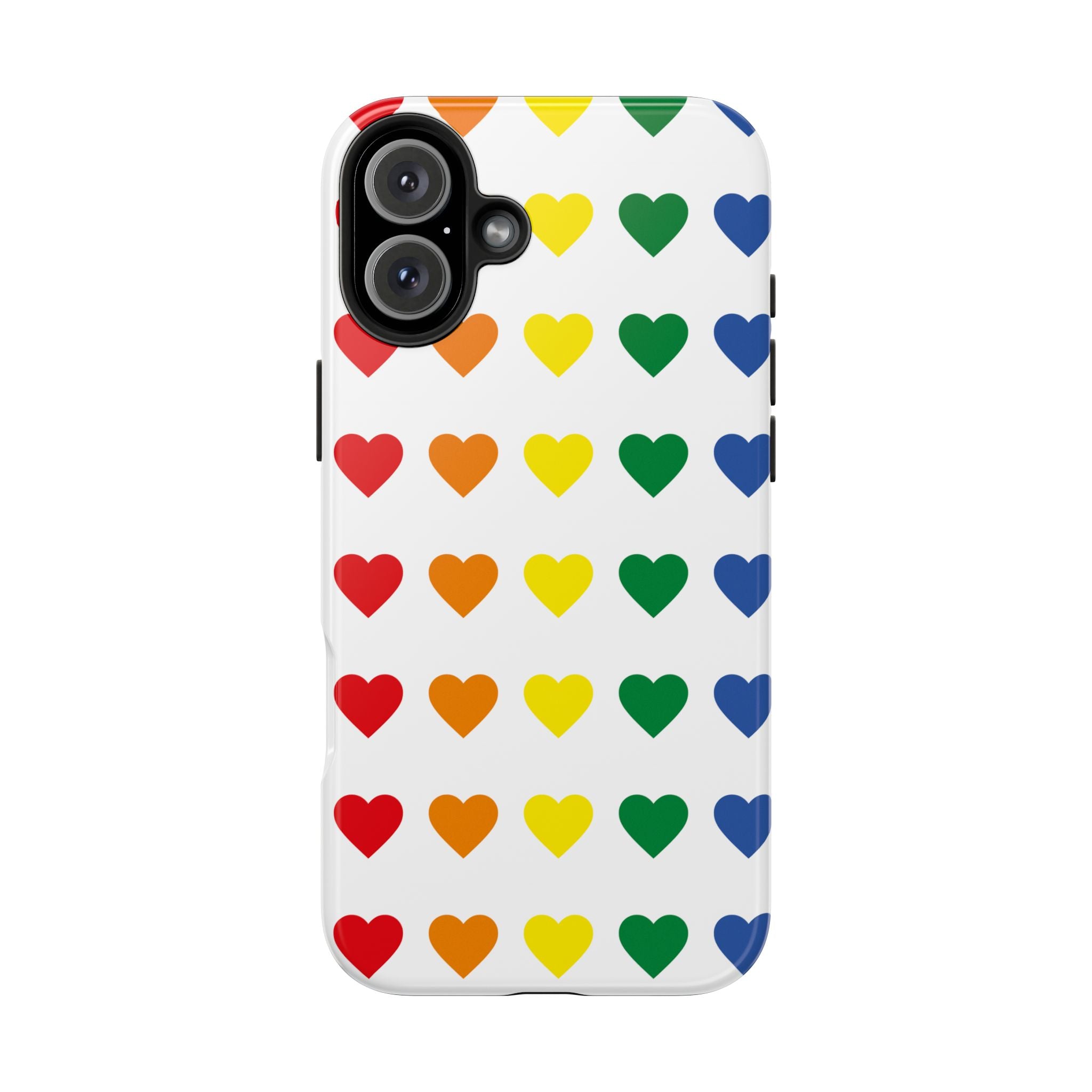 Rainbow Heart Tough Phone Case — Pride LGBTQ+ Protective Phone Cover