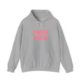 Hoodie — "Sweet But Feral" Pink Graphic Pullover