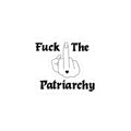 Kiss-Cut Vinyl Decal — “Fuck The Patriarchy” Middle Finger Protest Sticker