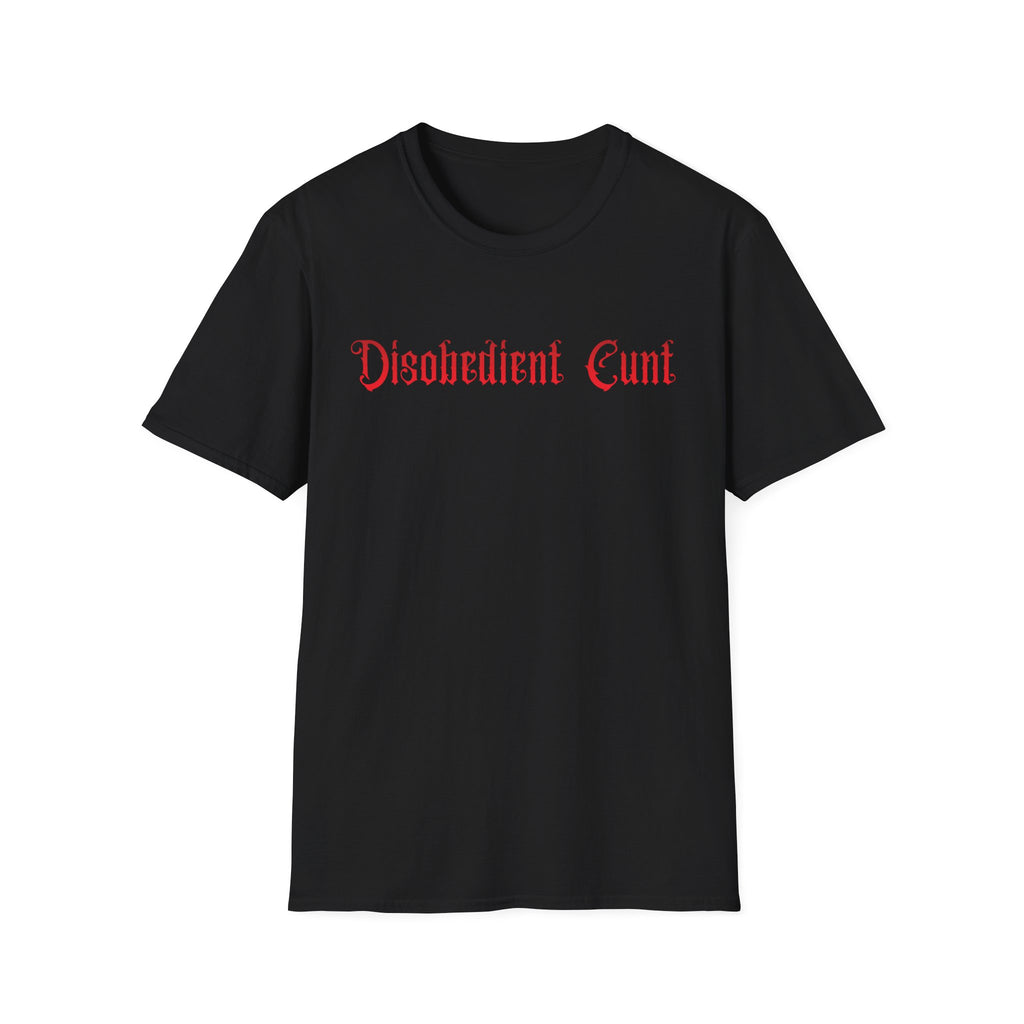Disobedient Cunt Tee | Feminist Gothic Graphic T-Shirt | Dark Academia Witchy Statement Shirt