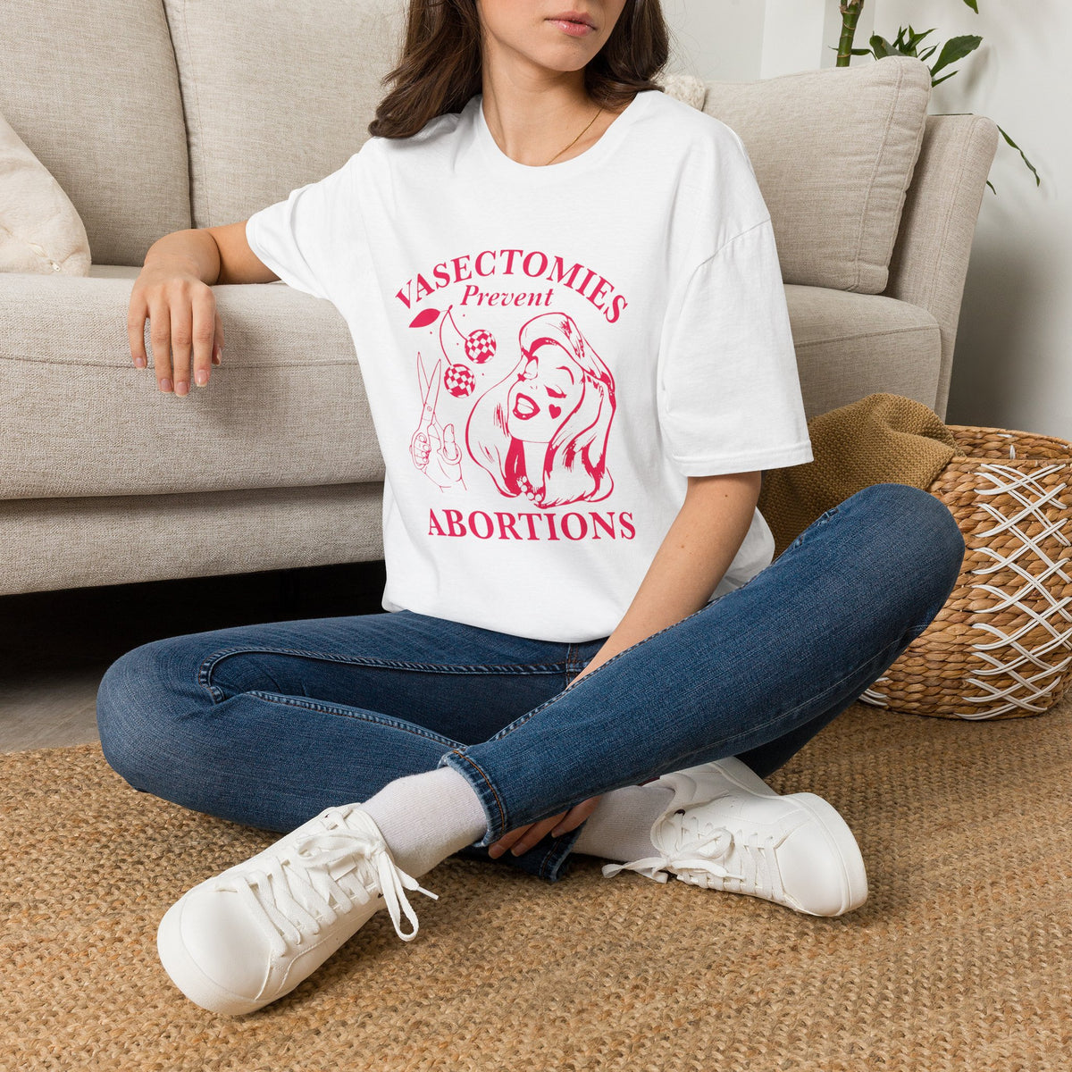 'Vasectomies Prevent Abortions' Feminist Pro-Choice Graphic Tee