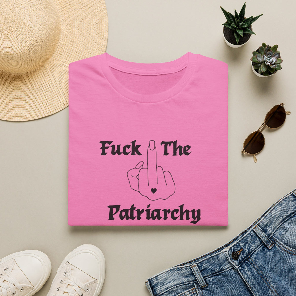 "Fuck The Patriarchy" Women's Tee — Feminist Graphic Shirt, Protest & Activist Top