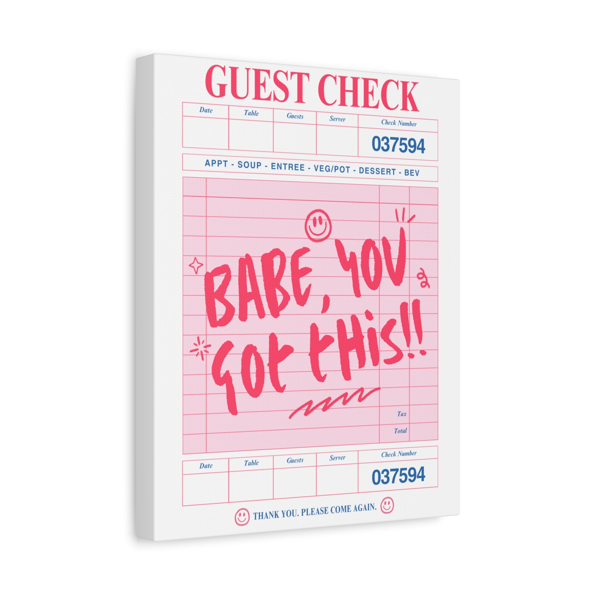 “Babe You Got This” 11x14 Matte Canvas Wall Art